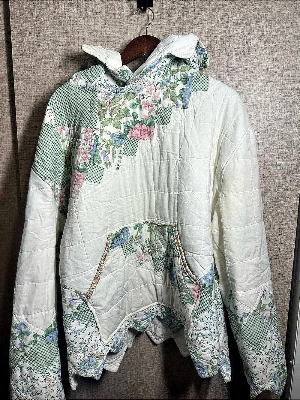 Handmade Floral Patchwork Hoodie